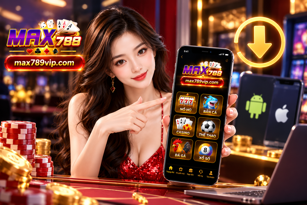 Ứng dụng Max789vip trên điện thoại
